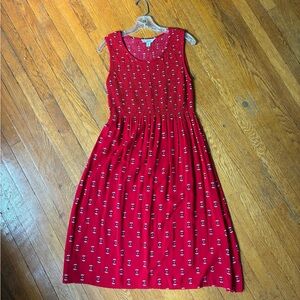Croft & Barrow Red Sleeveless Dress